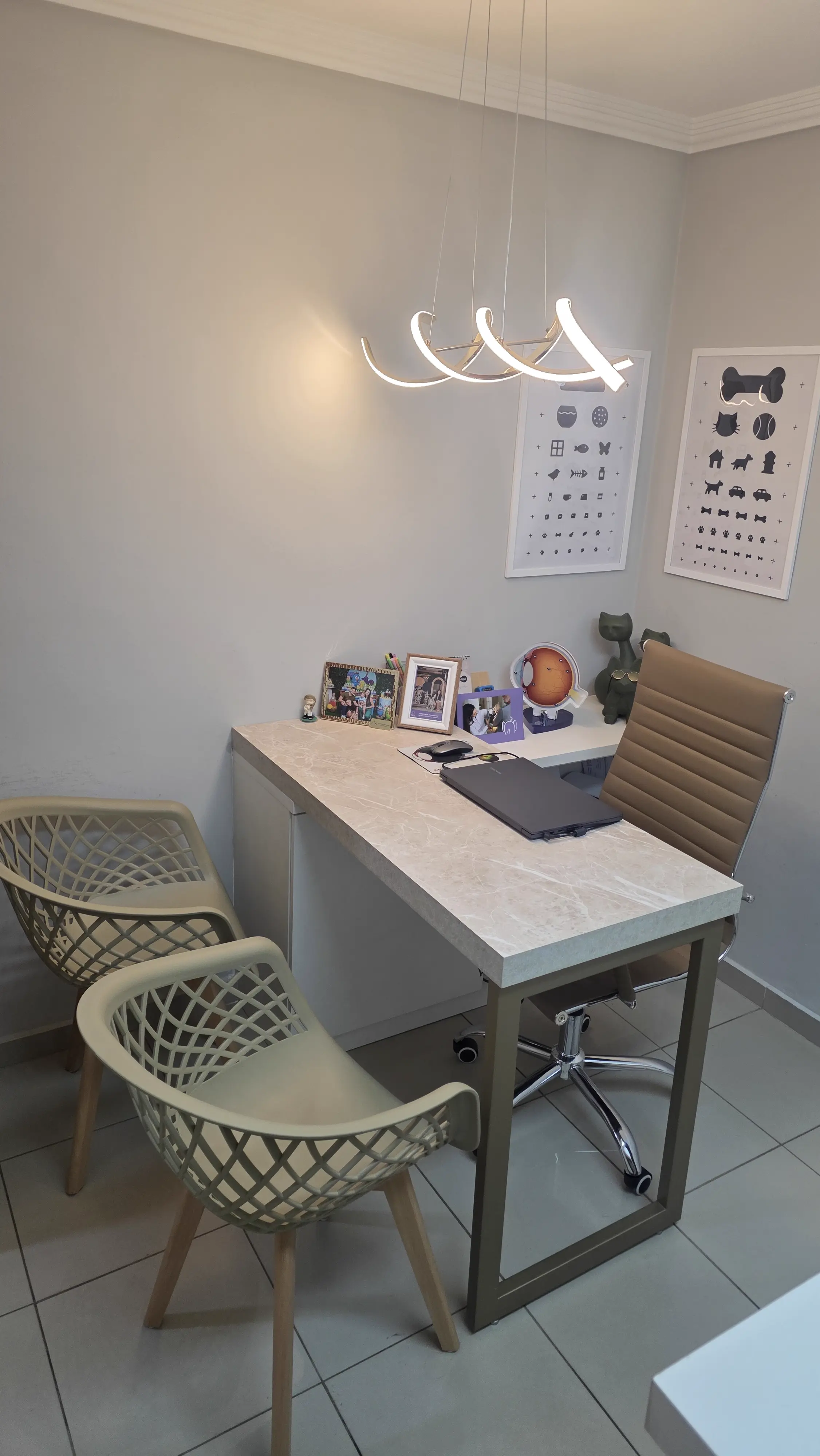 Ambiente interno da clínica veterinária